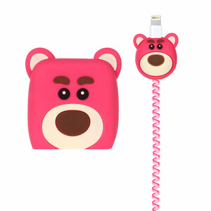 ست سیلیکونی عروسکی محافظ کابل و شارژر شیائومی 120 وات - طرح 54