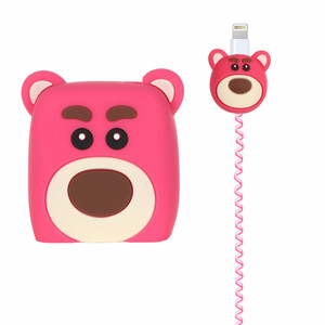 ست سیلیکونی عروسکی محافظ کابل و شارژر شیائومی 33 وات - طرح 3