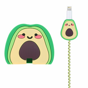 ست سیلیکونی عروسکی محافظ کابل و شارژر سامسونگ 25 وات 3 پین - طرح 20