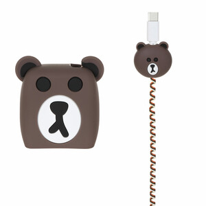 ست سیلیکونی عروسکی محافظ کابل و شارژر شیائومی 33 وات - طرح 5