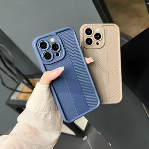 قاب Solid Case طرح کربن هاشور دار Samsung Galaxy A13 4G - سرمه ای