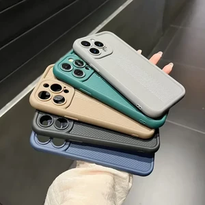 قاب Solid Case طرح کربن هاشور دار Samsung Galaxy A12 / M12 / F12 - سرمه ای