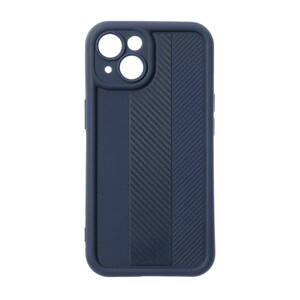 قاب Solid Case طرح کربن هاشور دار Apple iPhone 13 / iPhone 14 - سرمه ای