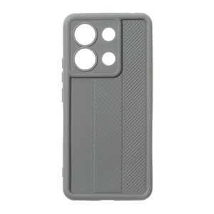 قاب Solid Case طرح کربن هاشور دار Xiaomi Redmi Note 13 4G - خاکستری
