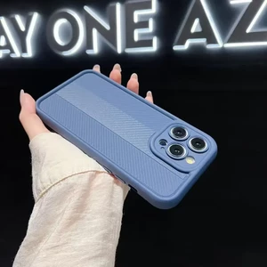 قاب Solid Case طرح کربن هاشور دار Xiaomi Redmi Note 13 4G - خاکستری