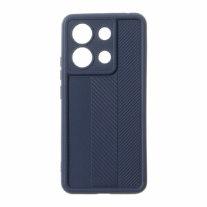 قاب Solid Case طرح کربن هاشور دار Xiaomi Redmi Note 13 4G - سرمه ای