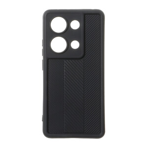 قاب Solid Case طرح کربن هاشور دار Xiaomi Redmi Note 14S / Note 13 Pro 4G / Poco M6 Pro 4G - مشکی