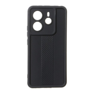 قاب Solid Case طرح کربن هاشور دار Xiaomi Redmi Note 14 4G - مشکی