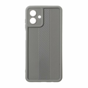 قاب Solid Case طرح کربن هاشور دار Samsung Galaxy A07 - خاکستری