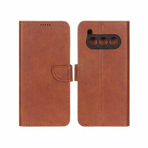 کیف چرمی موبایل مگنتی محافظ لنزدار daria bond 2 lite - قهوه ای روشن