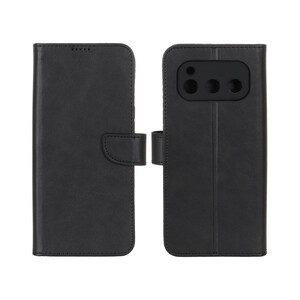 کیف چرمی موبایل مگنتی محافظ لنزدار Daria Bond - مشکی