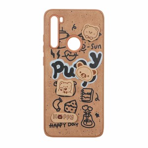 قاب طرح جیر عروسک نمدی برجسته Xiaomi Redmi Note 8 - کد 317