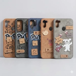 قاب طرح جیر عروسک نمدی برجسته Xiaomi Redmi Note 8 - کد 319