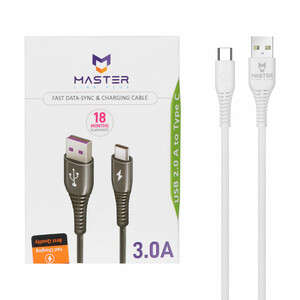 کابل شارژ فست MASTER Type-C مدل ETM 003 - سفید