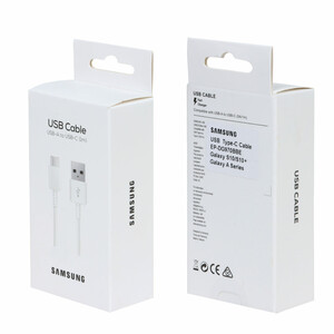 کابل شارژ SAMSUNG Type-C مدل S10  - سفید (پک دار) - DST (گارانتی شش ماهه)  - درجه یک