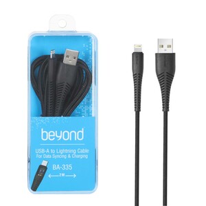کابل شارژ آیفون beyond مدل BA-335 - مشکی - RYL