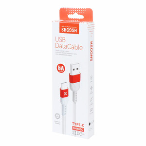 کابل شارژ 1.1 متری فست Shoosh Type-C مدل SH405C - مشکی - SMO