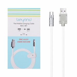 کابل شارژ فست beyond Type-C مدل BUC-581 - سفید