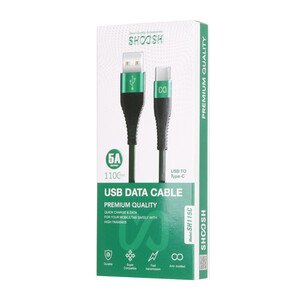 کابل شارژ 1.1 متری فست Shoosh Type-C مدل SH115C - قرمز - SMO