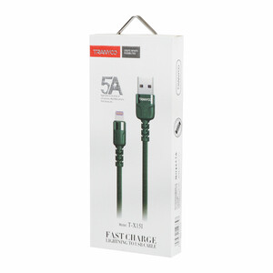 کابل شارژ فست آیفون TRANYOO مدل T-X15I - مشکی خاکستری