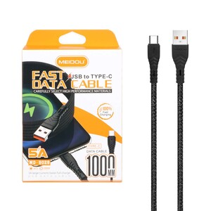 کابل شارژ فست Meidou Type-C مدل MD-B029 - مشکی