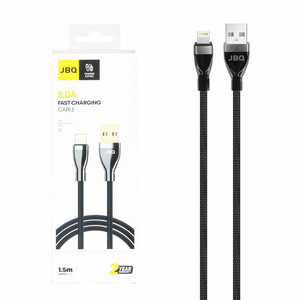 کابل شارژ 1.5 متری فست آیفون JBQ مدل CA-500 - مشکی (گارانتی یکساله رصاصی)