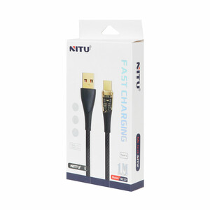 کابل شارژ فست NITU Type-C مدل NC321 - مشکی