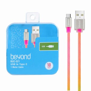 کابل شارژ فست beyond Type-C مدل BUC-531 - رنگی