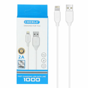 کابل شارژ آیفون CHERLO مدل CH-IP01 - سفید - SMO