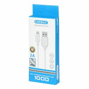کابل شارژ آیفون CHERLO مدل CH-IP01 - سفید - SMO