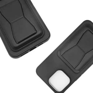 قاب چرمی Magsafe جاکارتی استندشو مگنتی Samsung Galaxy A06 - قهوه ای (پک دار) - MPS