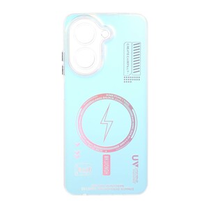 قاب SO COOL طرح مگ سیف هولوگرامی RT محافظ لنز شفاف Xiaomi Redmi A5 / Poco C71 - هفت رنگ