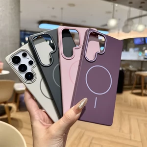 قاب پشت سخت MagSafe مدل Samsung Galaxy S24 Ultra - طوسی