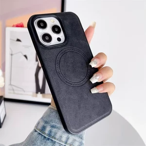 قاب Crystal طرح چرم MagSafe مدل Xiaomi Redmi Note 10 Pro 4G / Redmi Note 10 Pro Max - مشکی