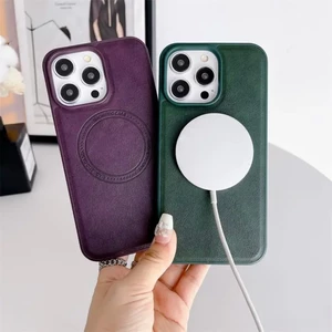 قاب Crystal طرح چرم MagSafe مدل Xiaomi Redmi Note 8 Pro - مشکی