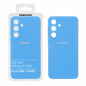 قاب نیو سیلیکون محافظ لنزدار Samsung Galaxy S25 FE - RFF - آبی (پک دار)