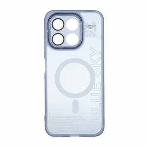 قاب Diamond Space طرح مگ سیف لنز گلس دار Honor X8c - آبی - MPS