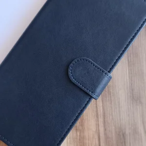 کیف چرمی موبایل مگنتی محافظ لنز دار مناسب Xiaomi X7 Pro - سرمه ای