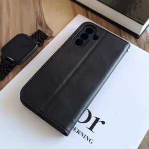کیف چرمی موبایل مگنتی محافظ لنز دار  Samsung Galaxy A26/ A17 - مشکی