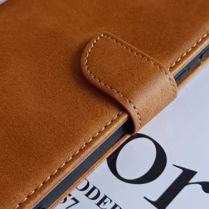 کیف چرمی موبایل مگنتی محافظ لنز دار  Samsung Galaxy A56/ A36 - مشکی