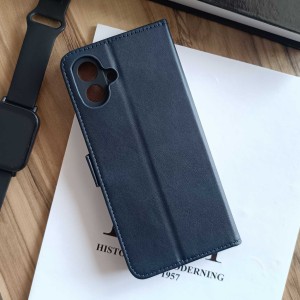 کیف چرمی موبایل مگنتی محافظ لنز دار  Samsung Galaxy A07 - مشکی