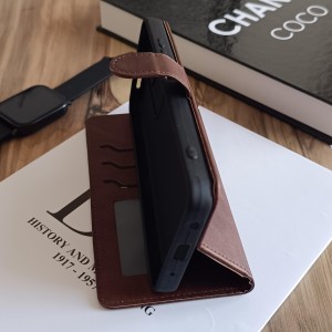 کیف چرمی موبایل مگنتی محافظ لنز دار  Xiaomi Redmi A5  - مشکی