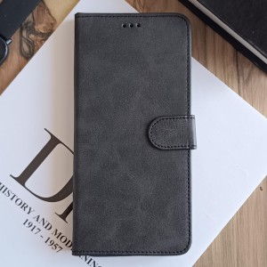 کیف چرمی موبایل مگنتی محافظ لنز دار  Xiaomi Redmi 15C  - مشکی