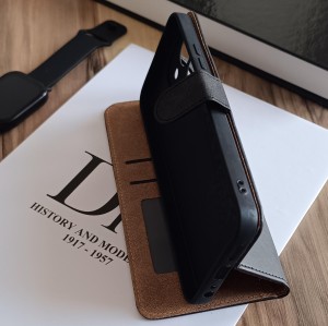 کیف چرمی موبایل مگنتی محافظ لنز دار  Xiaomi Redmi A5  - قهوه ای