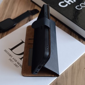 کیف چرمی موبایل مگنتی محافظ لنز دار  Xiaomi Redmi 15C  - مشکی