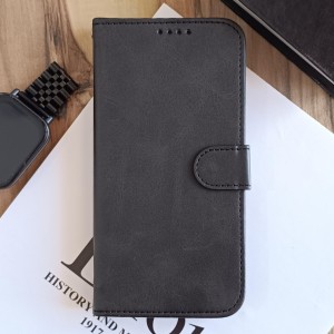 کیف چرمی موبایل مگنتی محافظ لنز دار  Samsung Galaxy S23 FE - مشکی