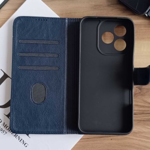 کیف چرمی موبایل مگنتی محافظ لنز دار  Samsung Galaxy S23 FE - مشکی