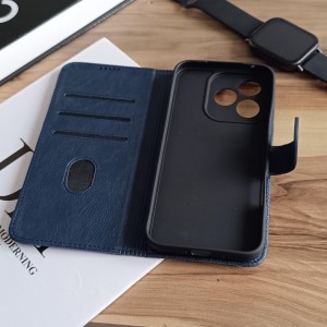 کیف چرمی موبایل مگنتی محافظ لنز دار  Samsung Galaxy S23 FE - مشکی