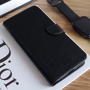 کیف چرمی موبایل مگنتی محافظ لنز دار  Honor 400 Lite - مشکی