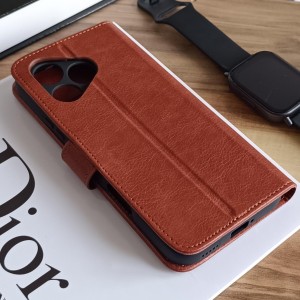 کیف چرمی موبایل مگنتی محافظ لنز دار  Honor 400 Lite - مشکی